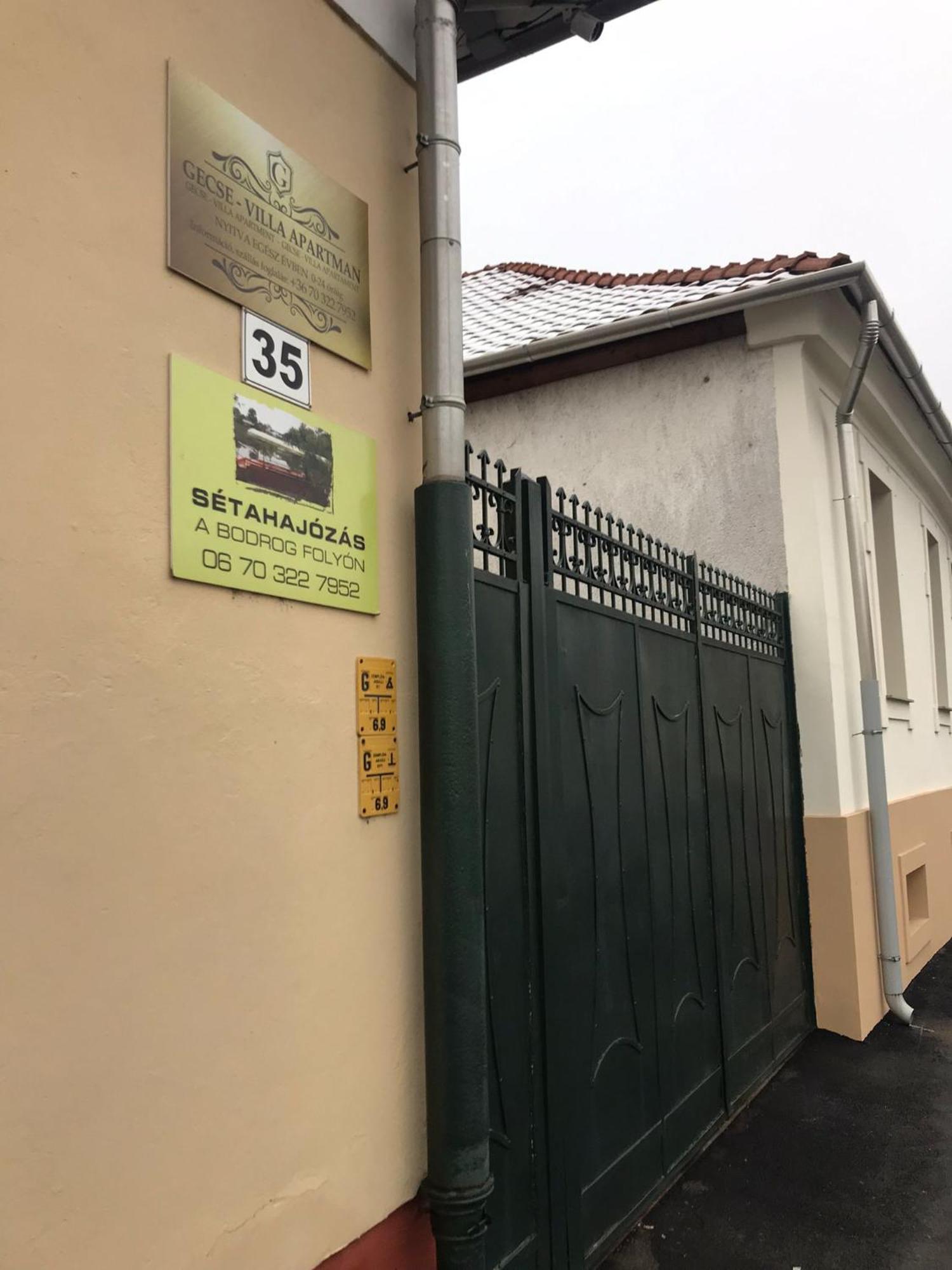 Gecse-Villa Sárospatak Buitenkant foto